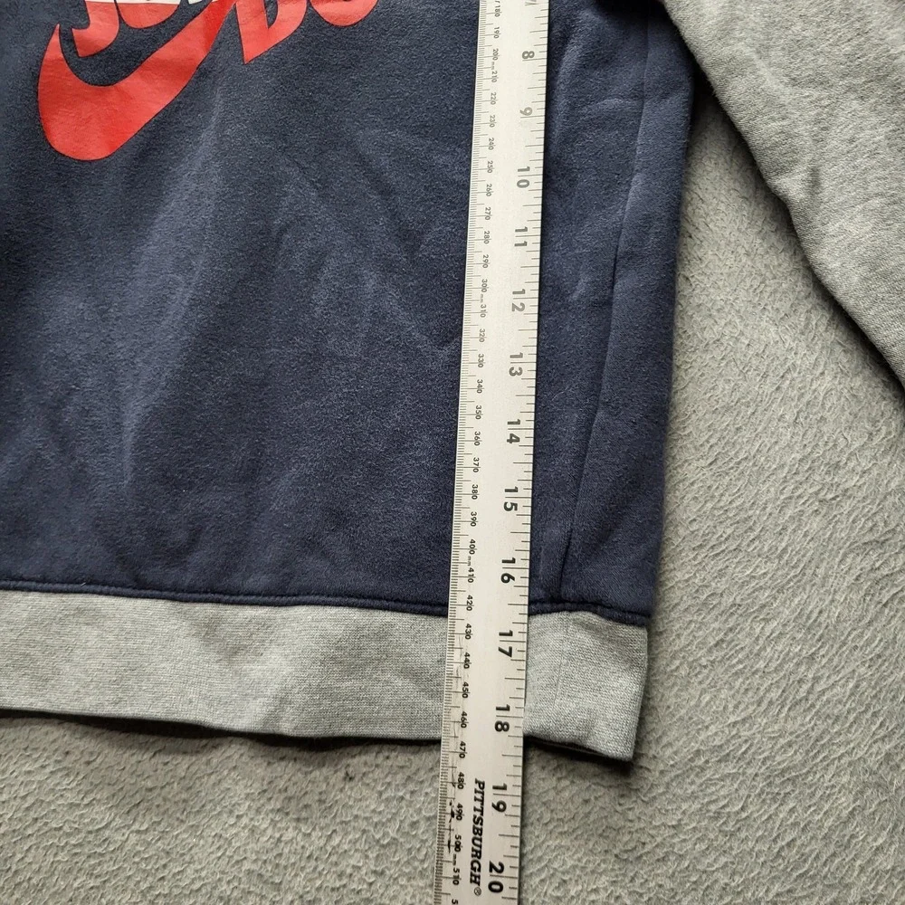 Nike Boys‎ Sweatshirt 6 M 110-116CM 5-6YRS Navy Colorblock Just Do It Logo Long